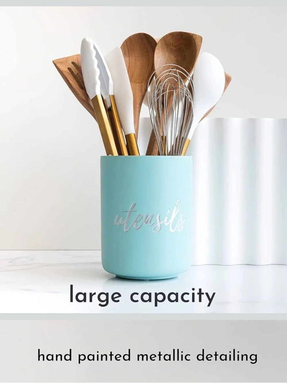 Large Ceramic Utensil Holder